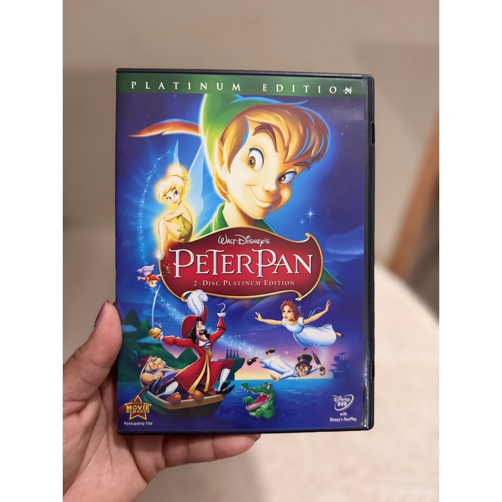 Disney Peter Pan 2-Disc Platinum Edition DVD 2007 Used Complete w/ Inserts